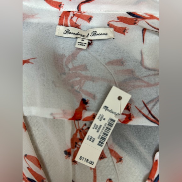 Madewell by Broadway & Broome blouse BNWT Size M - Picture 5 of 7